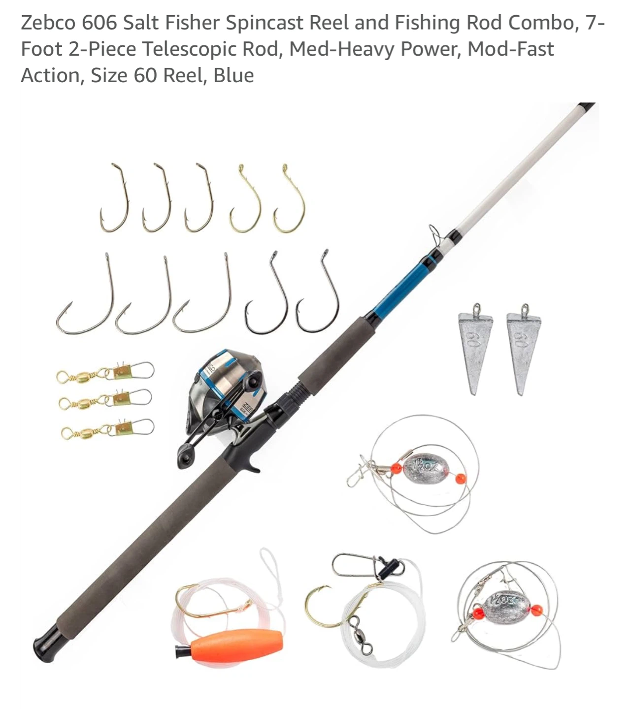 Fishing Rod Kit Saltwater and Freshwater Zebco
