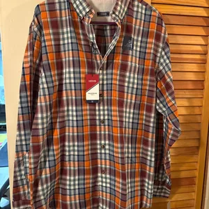 IZOD Men's Plaid Long Sleeve Shirt