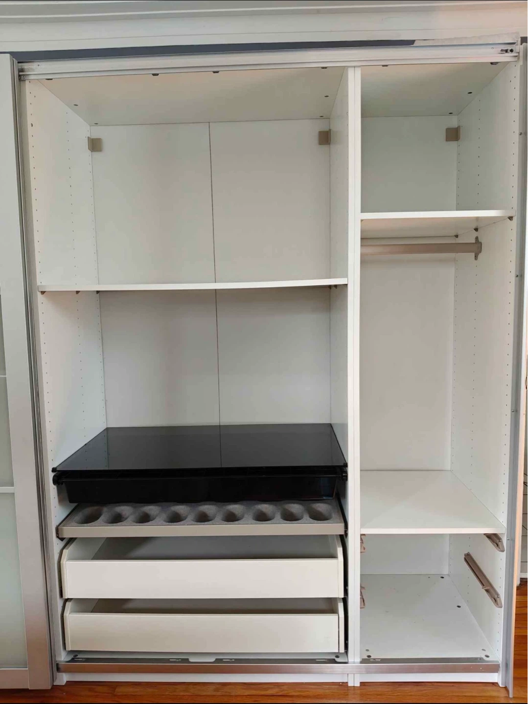 Large white IKEA PAX Wardrobe Sliding Door - photo 3