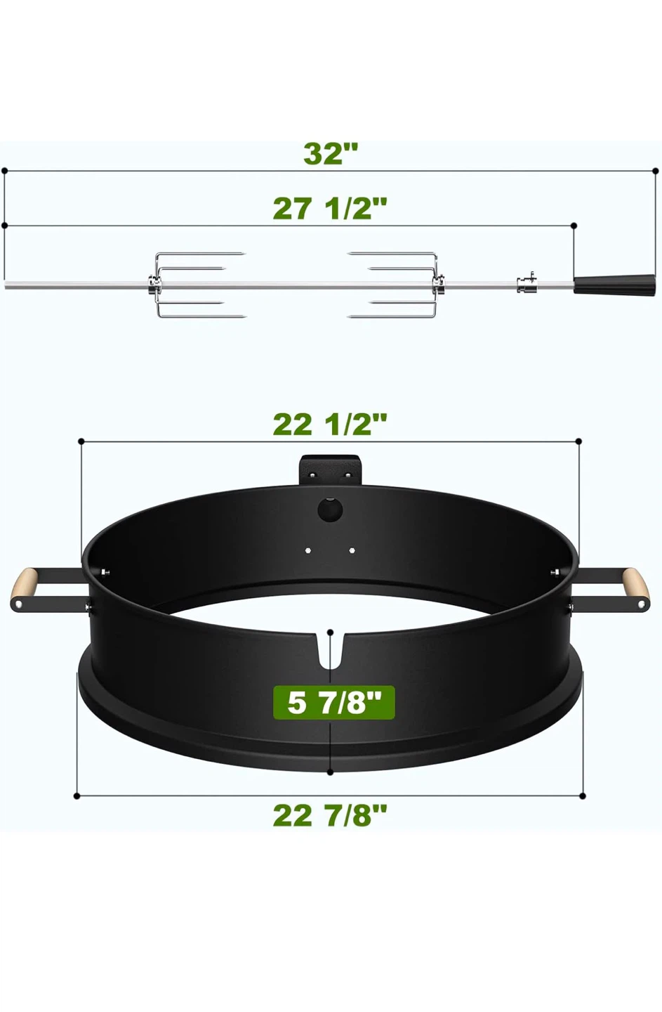 Rotisserie Charcoal kettle Grill - photo 4