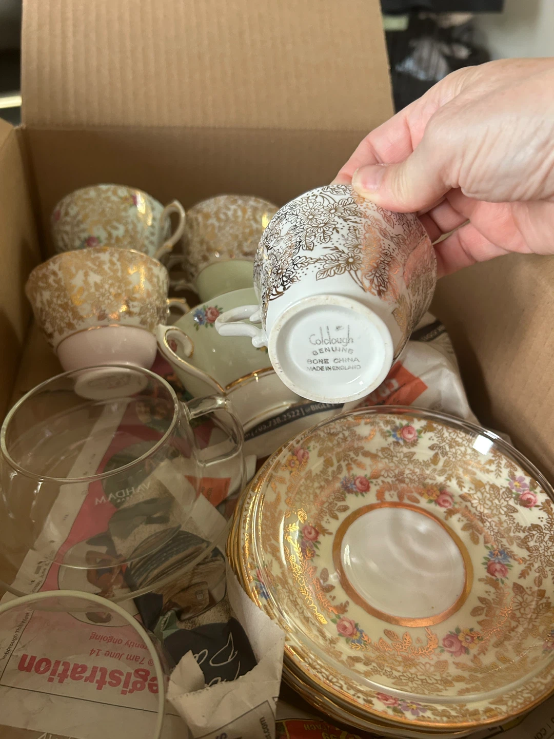 Vahdam Teas & Colclough Bone China Tea Cups & Saucers - photo 2