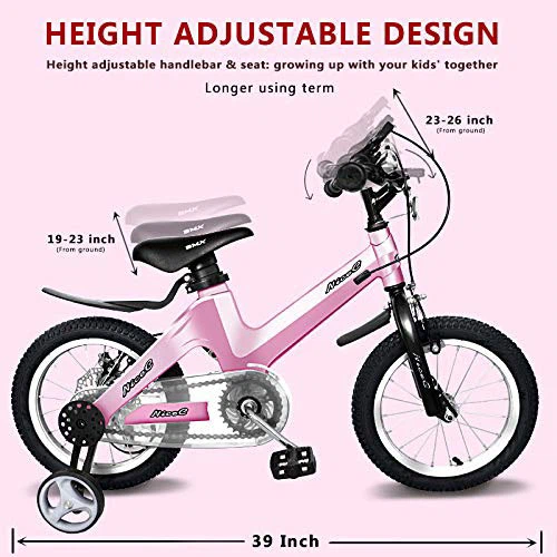 Pink Nice C 16 inch Kids Bike with Training Wheels - photo 2