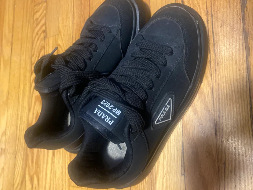 PRADA MP-2023 Black Sneakers SIZE 8 men’s