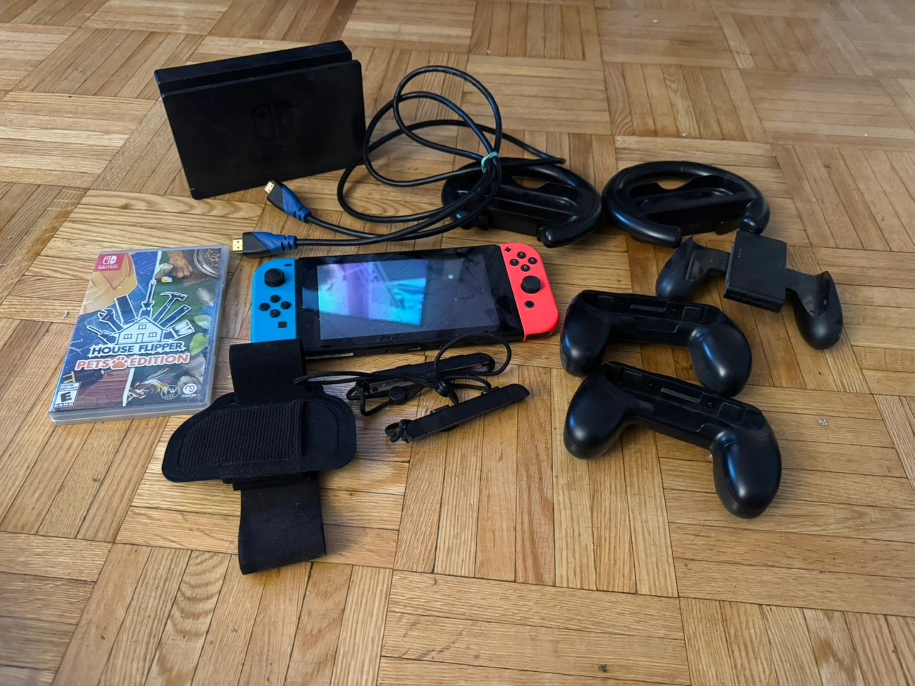 Nintendo Switch Console with House Flipper Pets Edition Game