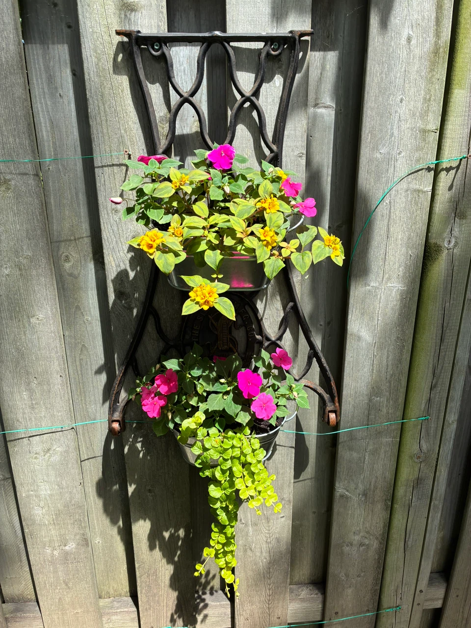 Antique flower hanger