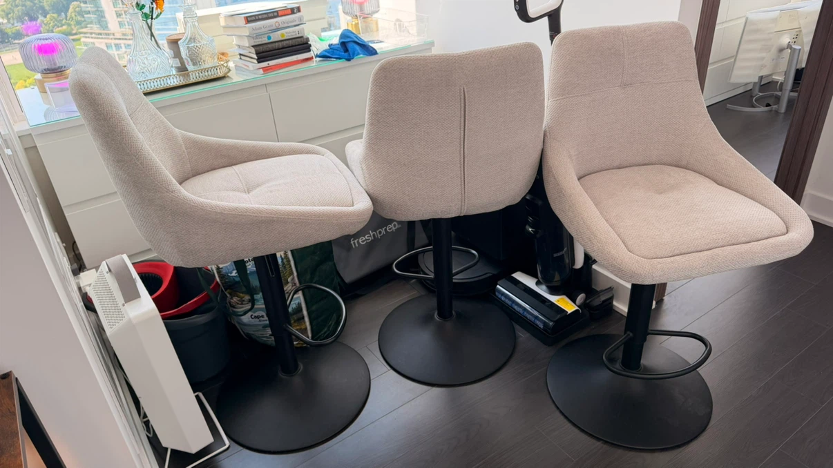 3 x Beige Stools