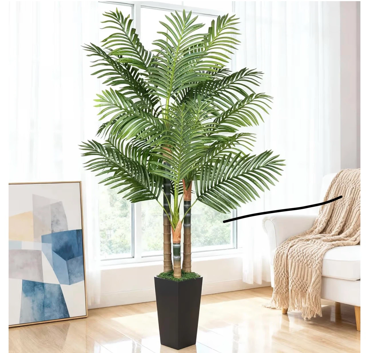 6ft Artificial Palm Tree