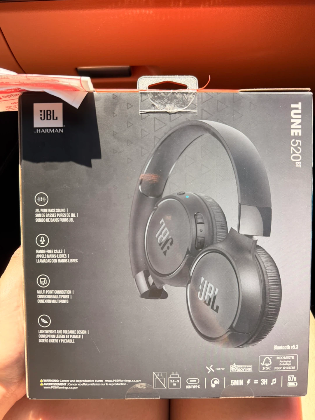Brand New-JBL TUNE 520BT Wireless On-Ear Headphones - photo 2
