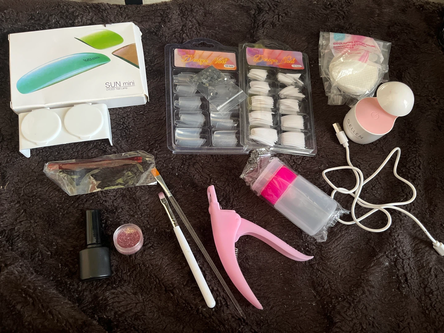 SUN mini UVLED Nail Lamp & Nail Art Kit