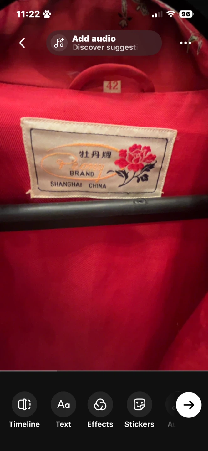 Peony Brand Red Silk Robe - photo 4