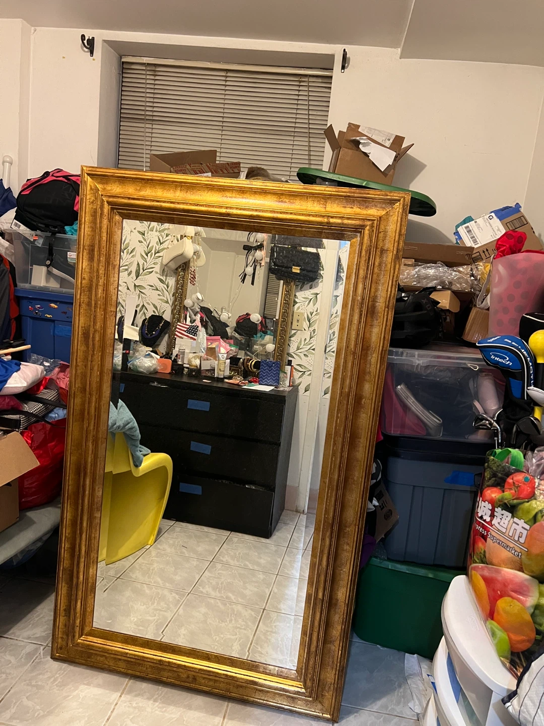 Ornate Gold Full Length Mirror
