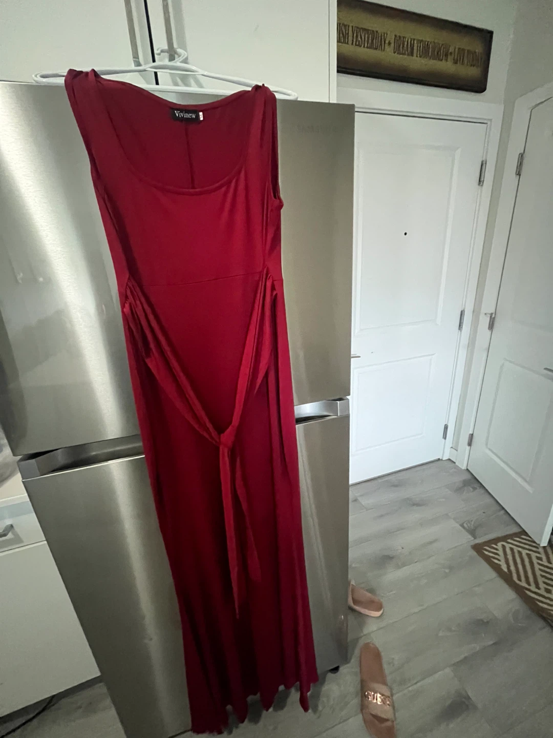 Women's Red Maxi Dress