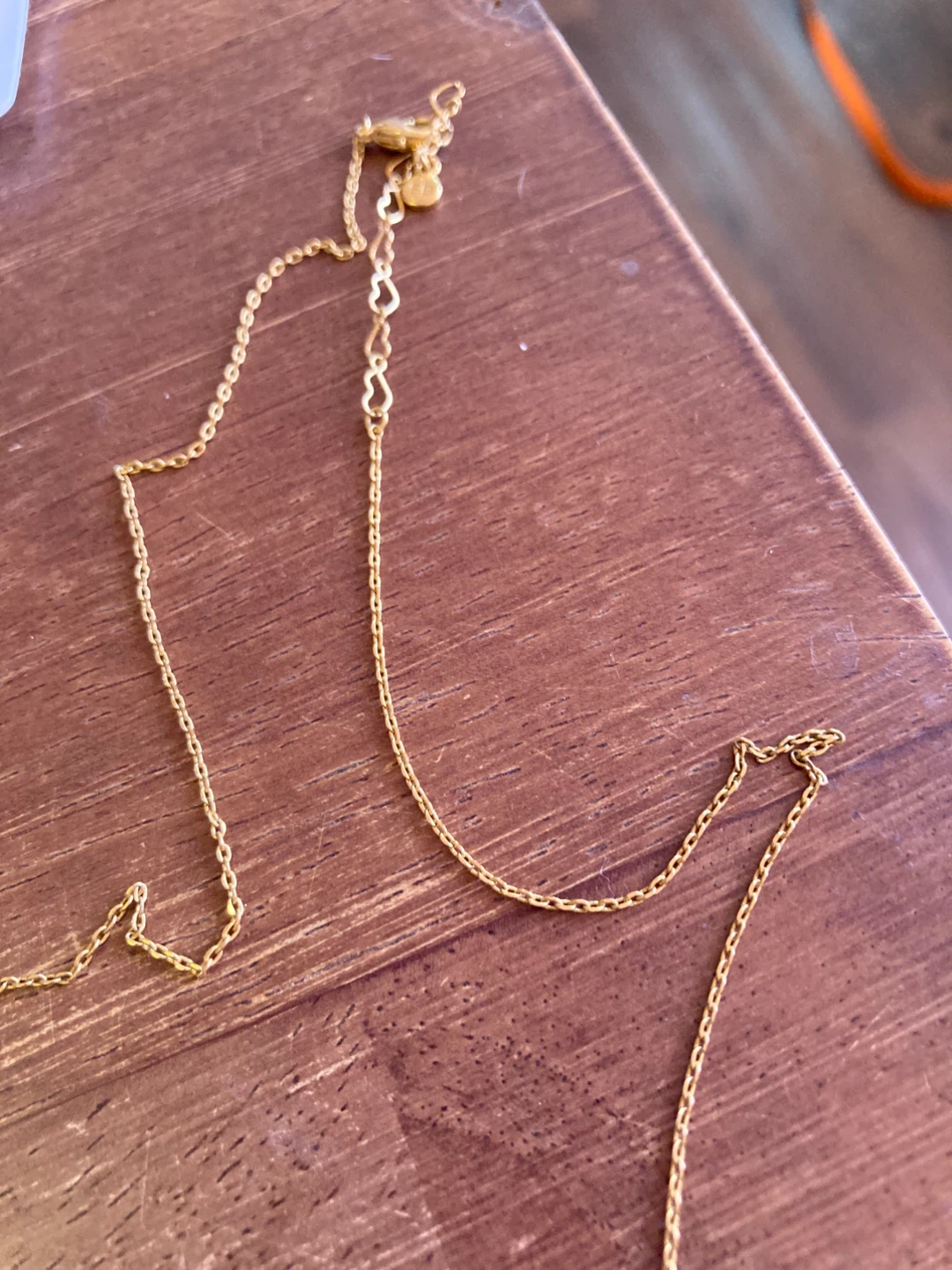 Gold plated heart necklace - photo 3