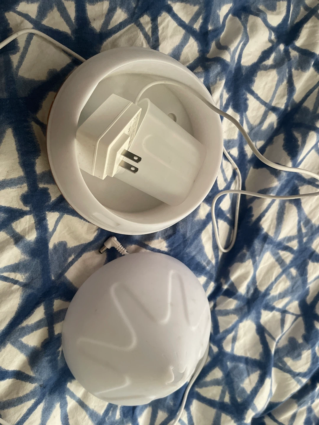 White Essential Oil Diffuser with Power Adapter