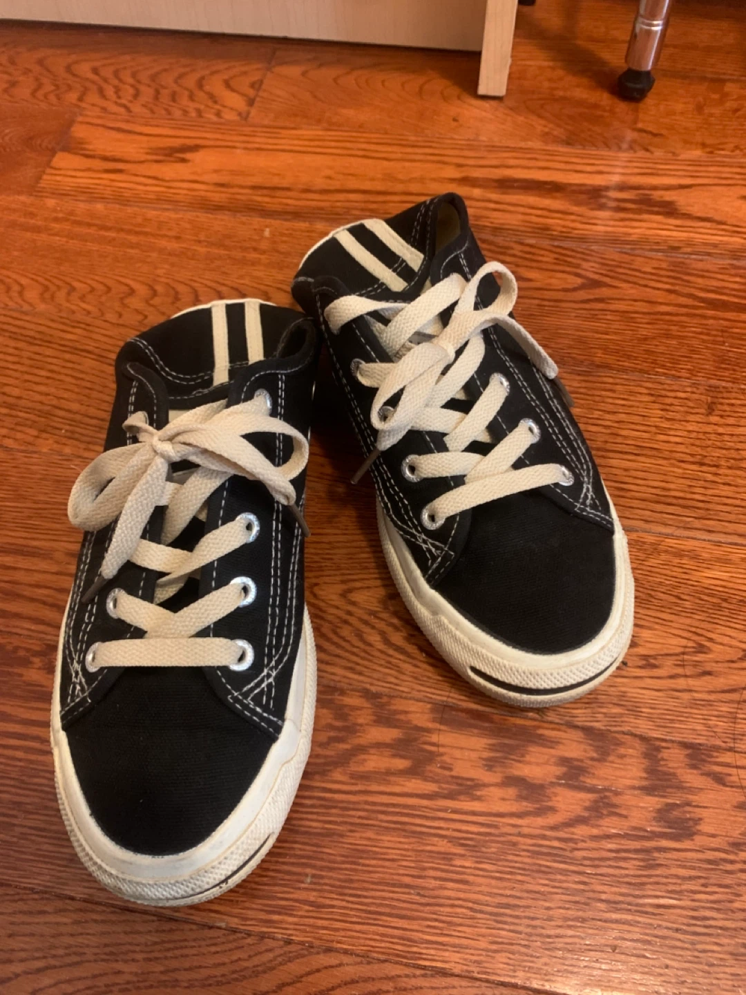Size 36 Women's Black Canvas Sneakers
