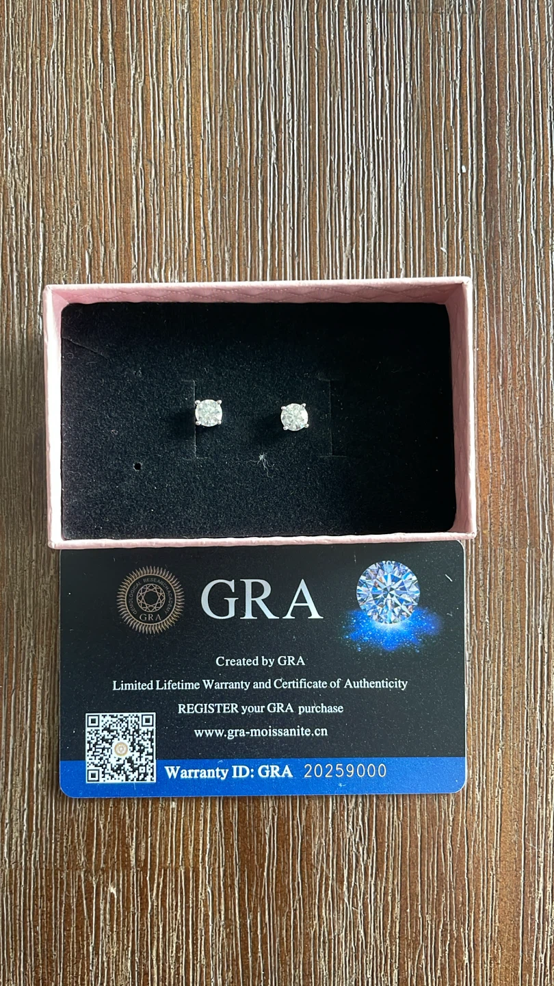 Moissanite earrings