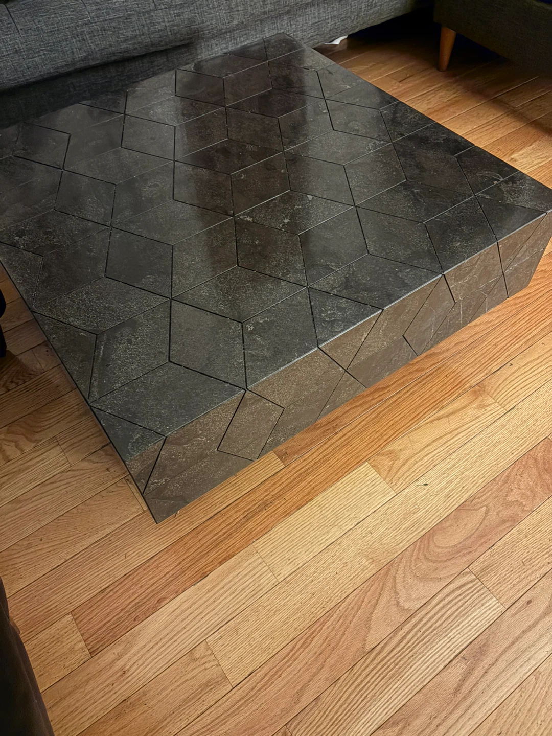 Geometric Stone Coffee Table