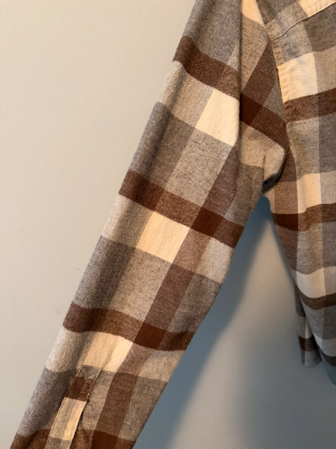 Hollister Plaid Button-Up Shirt with Hoodie - Size S - photo 4