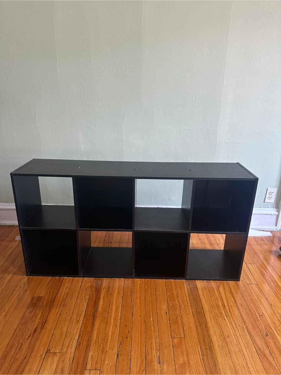 Black 8-Cube Storage Shelf