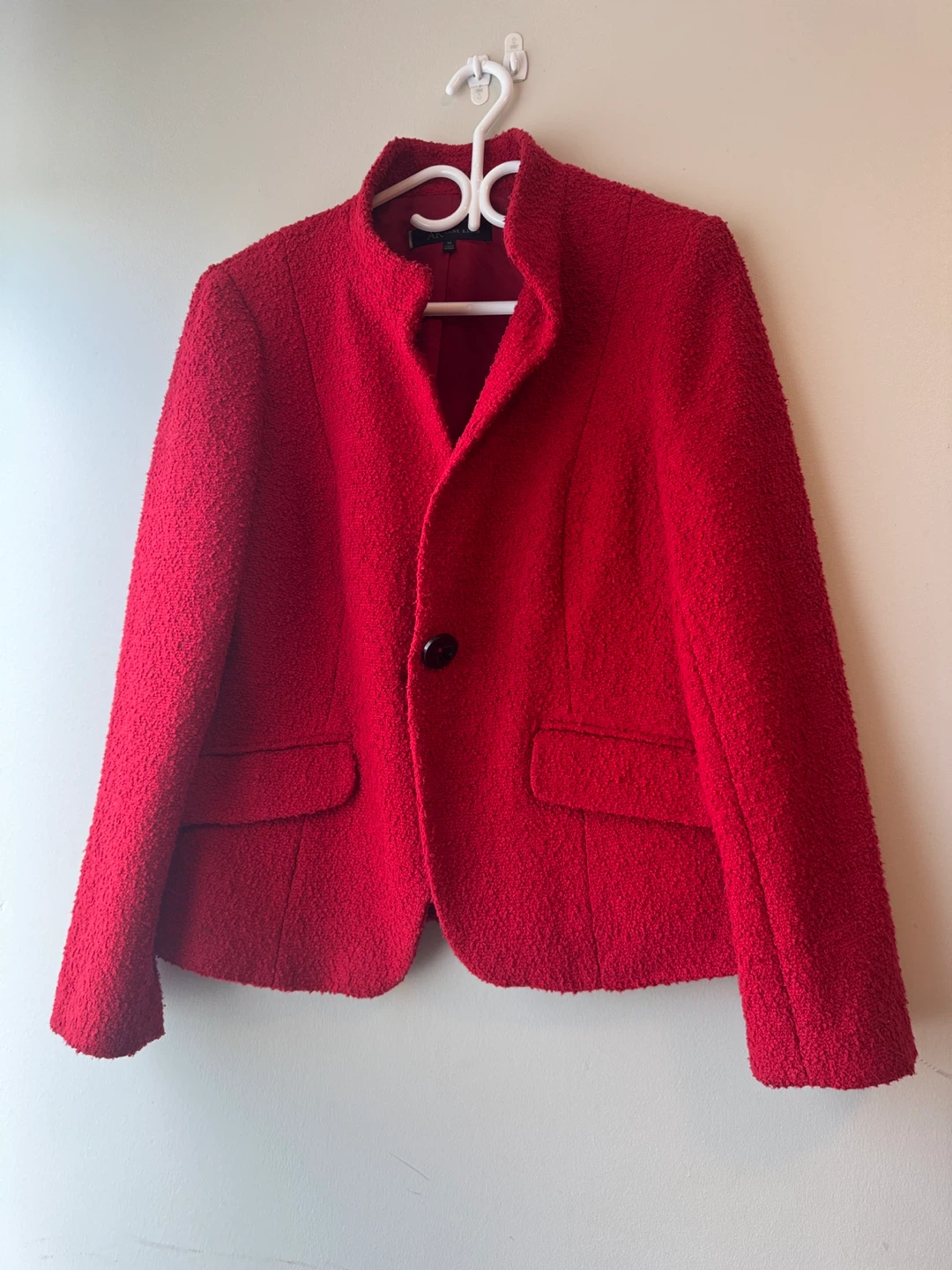 Talbots Red Textured Blazer Size 10