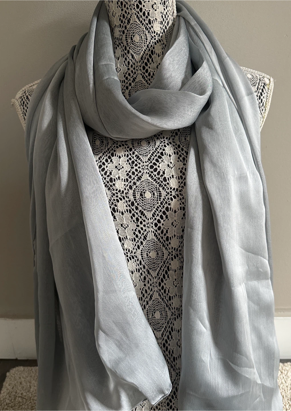 Light Silver Scarf - New - $7 - East York