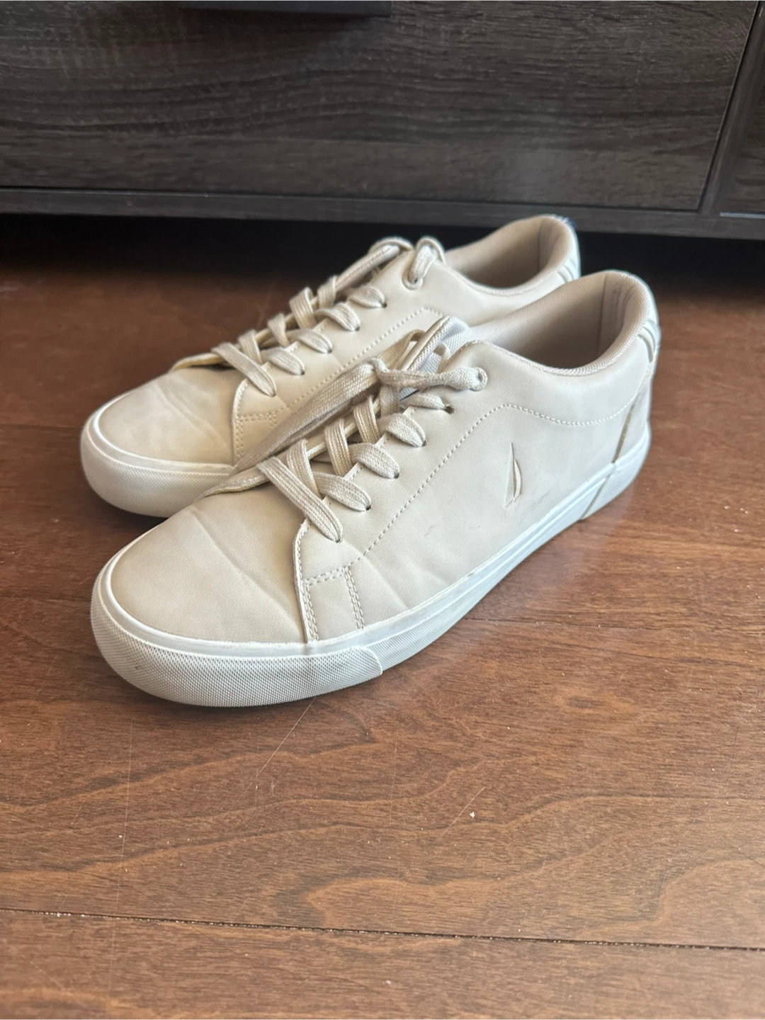 Nautica Men's Tan Lace-Up Sneakers
