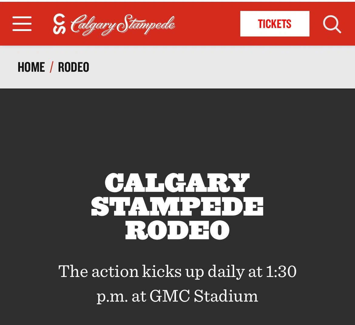 Calgary Stampede Rodeo Tickets