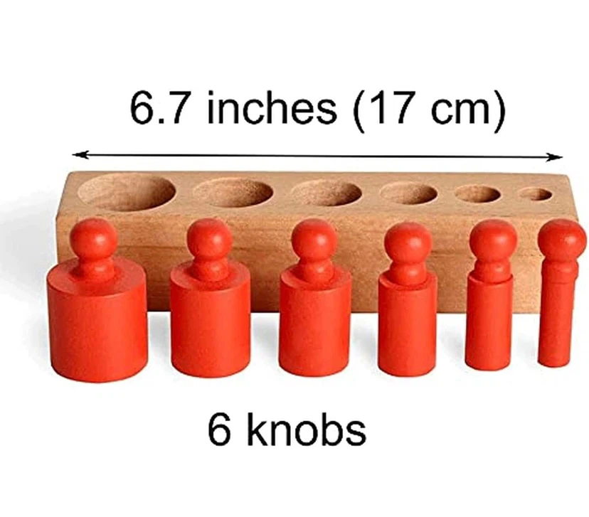 New Montessori Knobbed Cylinders Blocks - photo 3