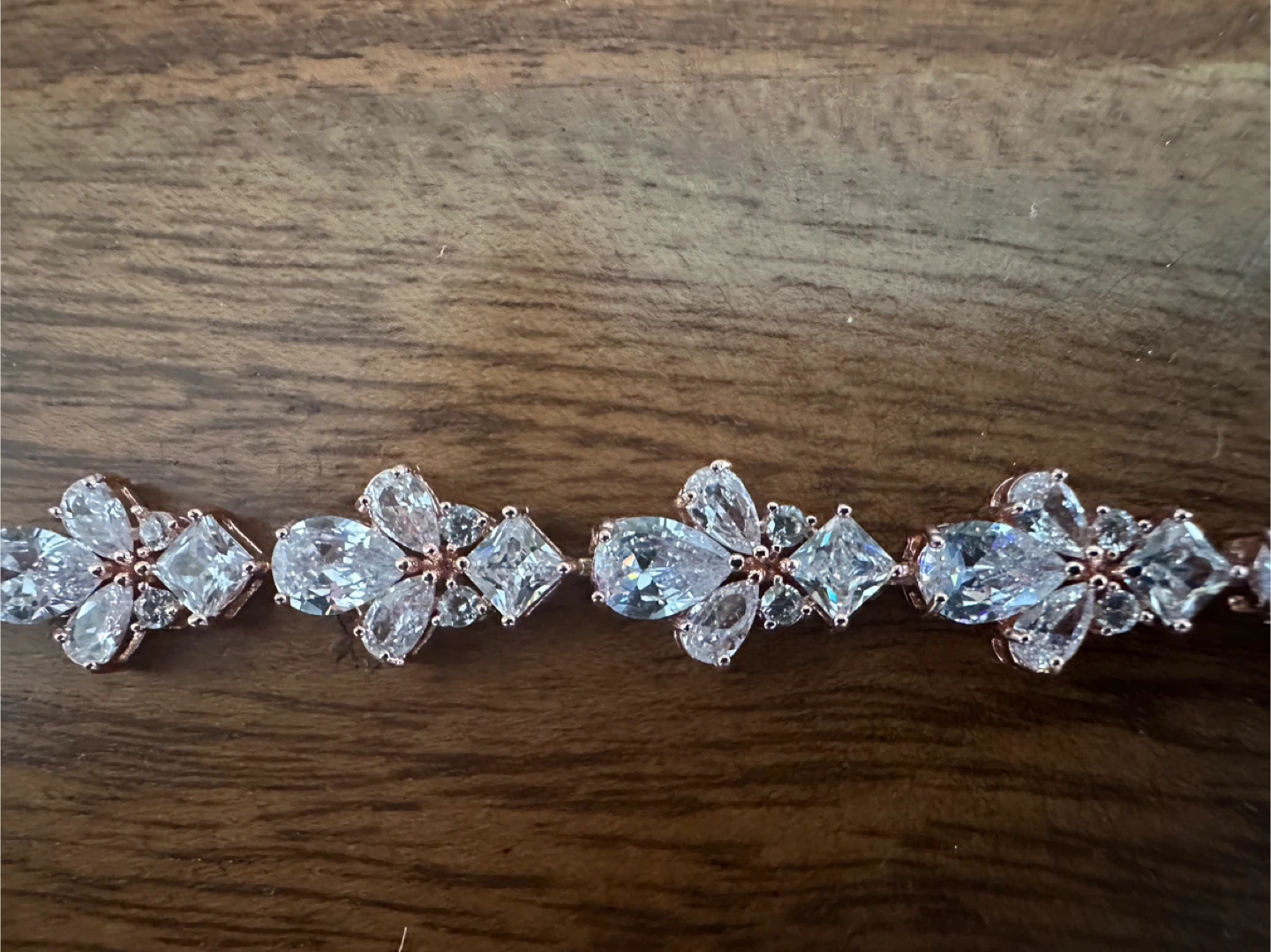 Rhinestone Flower Bracelet - photo 2