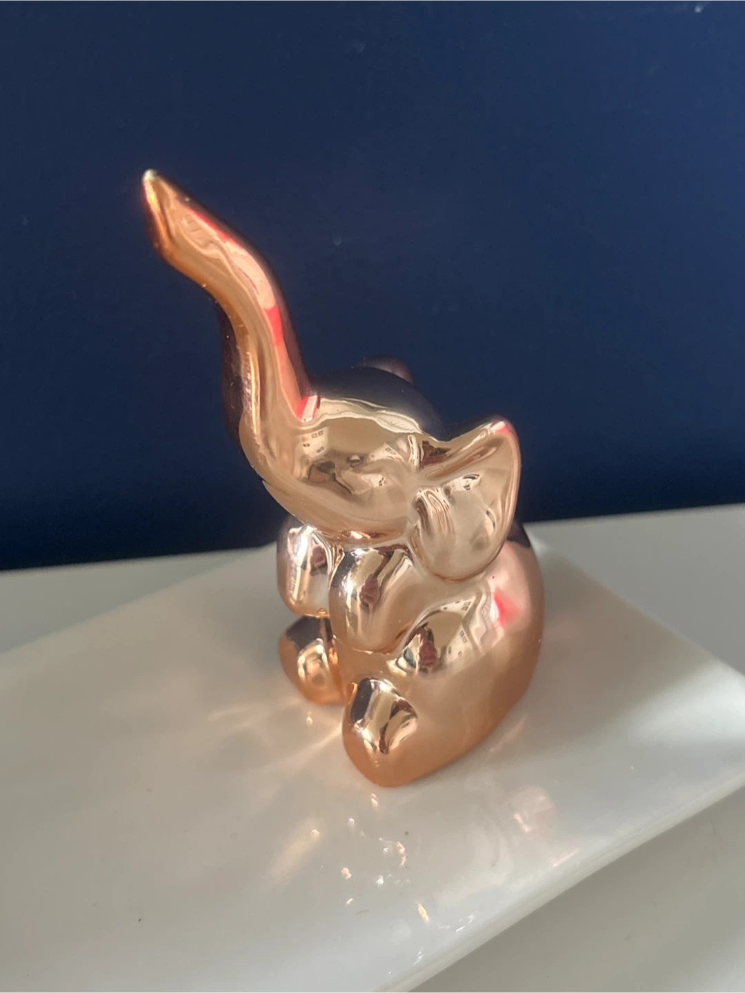 Rose Gold Elephant Jewellery Holder - photo 2