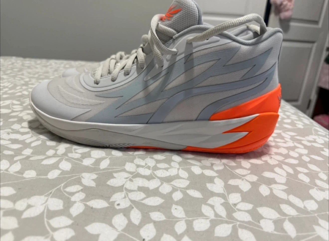 Puma MB.02 Basketball Shoes Grey Orange size us12 - photo 2