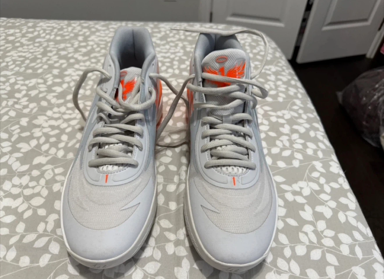 Puma MB.02 Basketball Shoes Grey Orange size us12 - photo 3