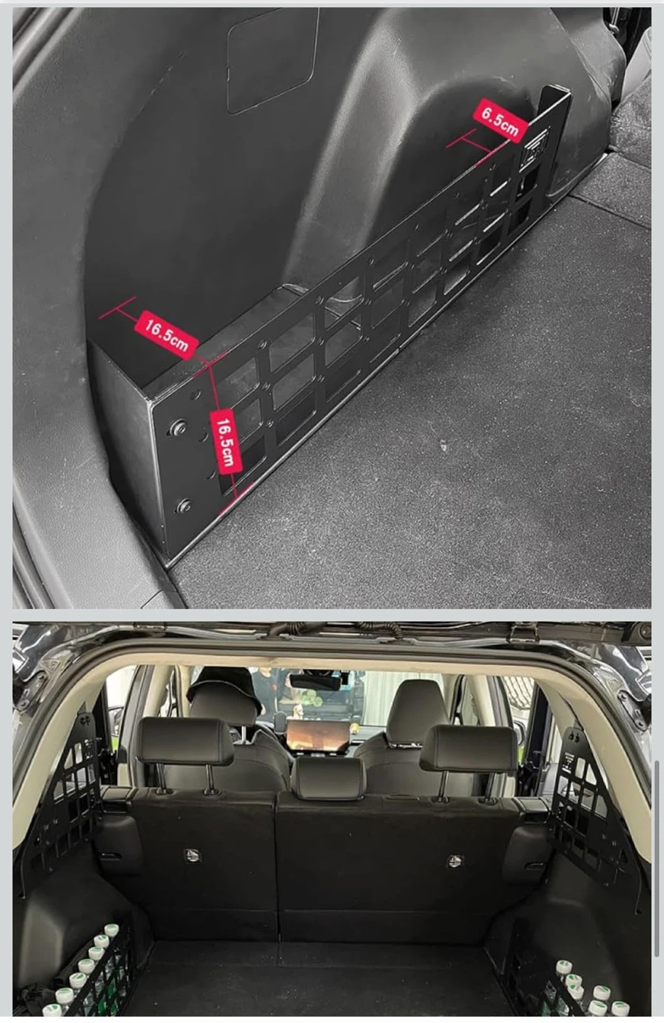 Toyota RAV4 2019-2024 Rear Trunk MOLLE Storage Panel Organizer+ - photo 2