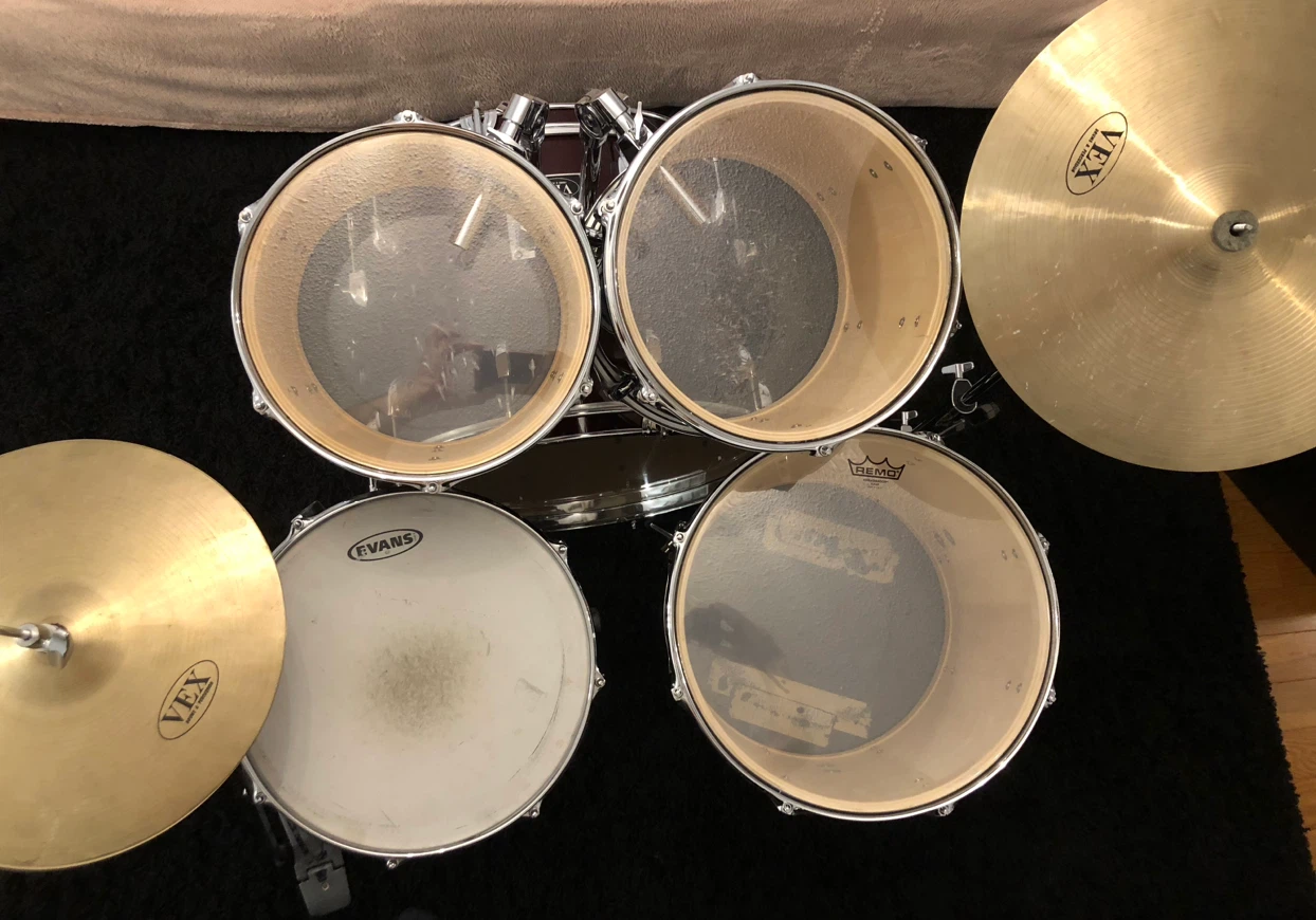 5-piece drum set - deep wine/burgundy - photo 2