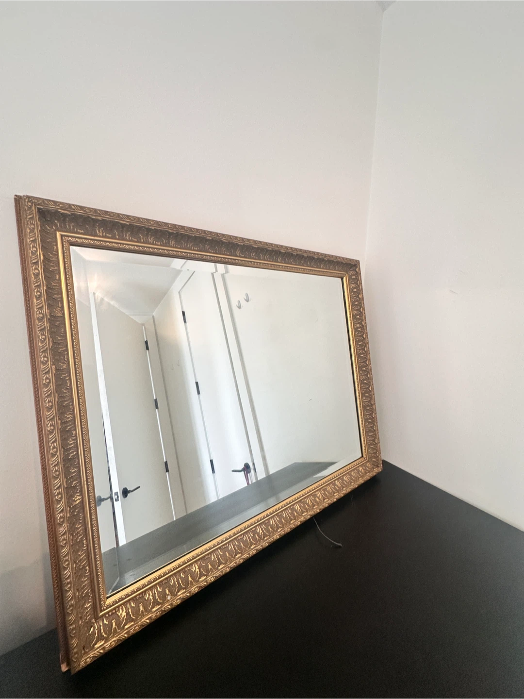 Ornate Gold Framed Rectangular Mirror