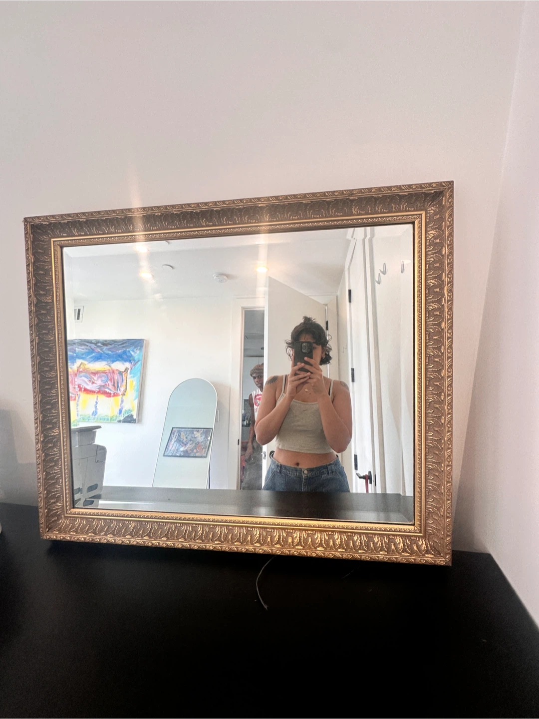 Ornate Gold Framed Rectangular Mirror - photo 3