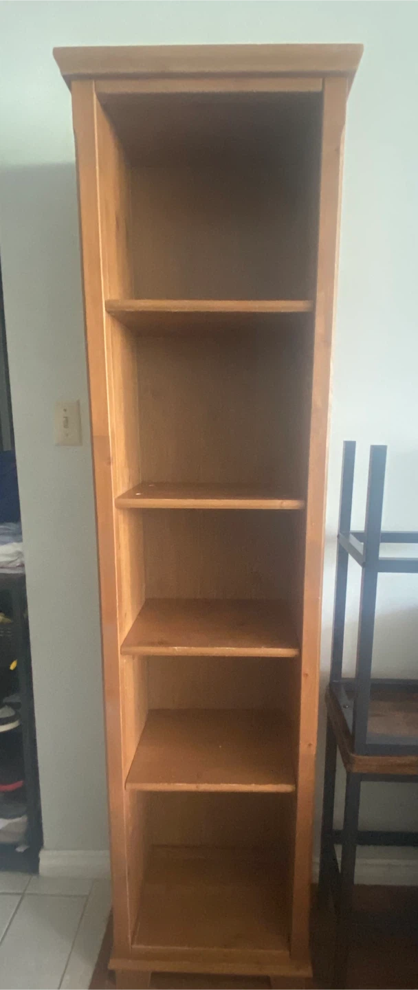 Wooden Tall Bookshelf