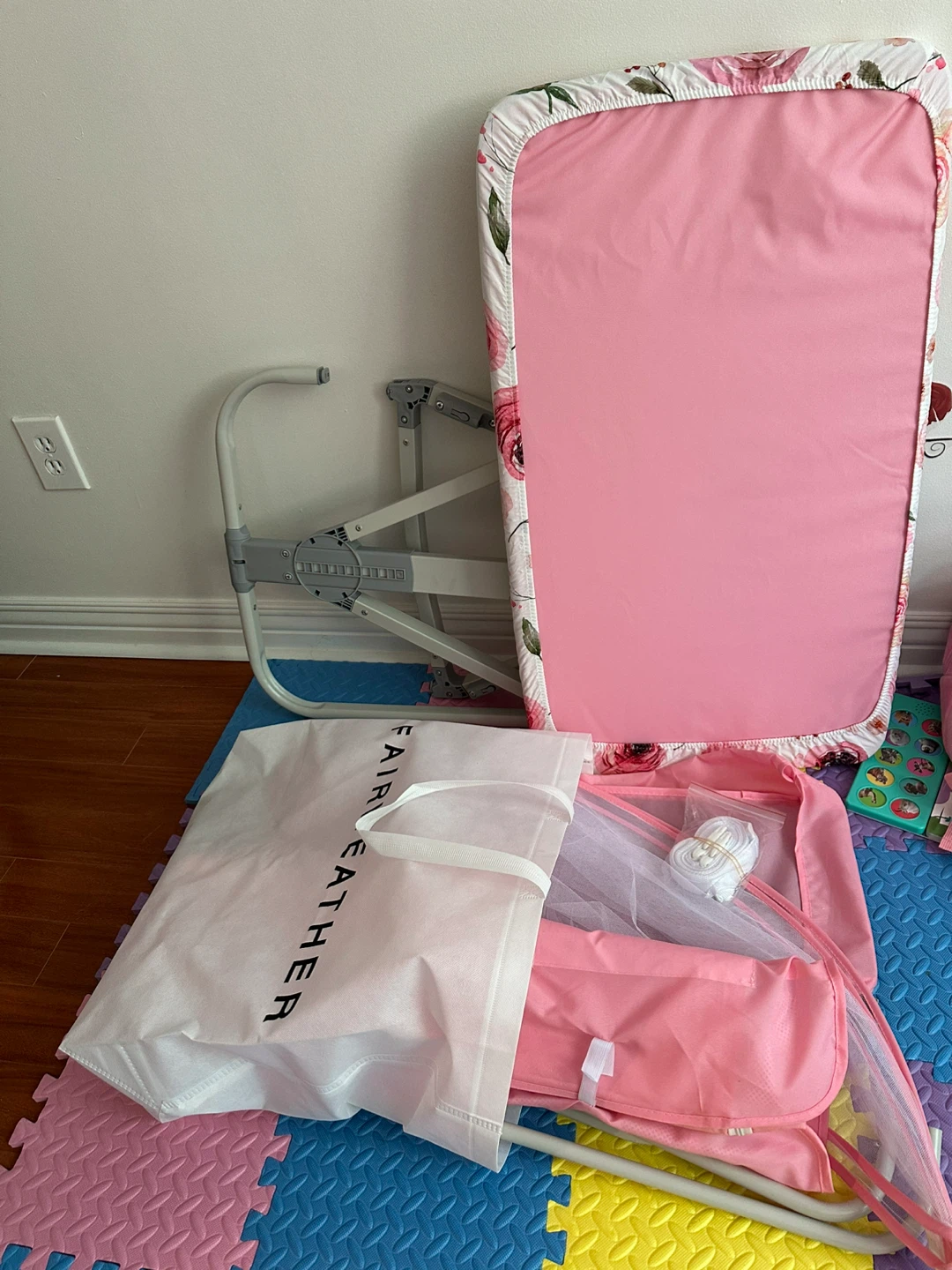 Baby Bassinet with Canopy and Mattress