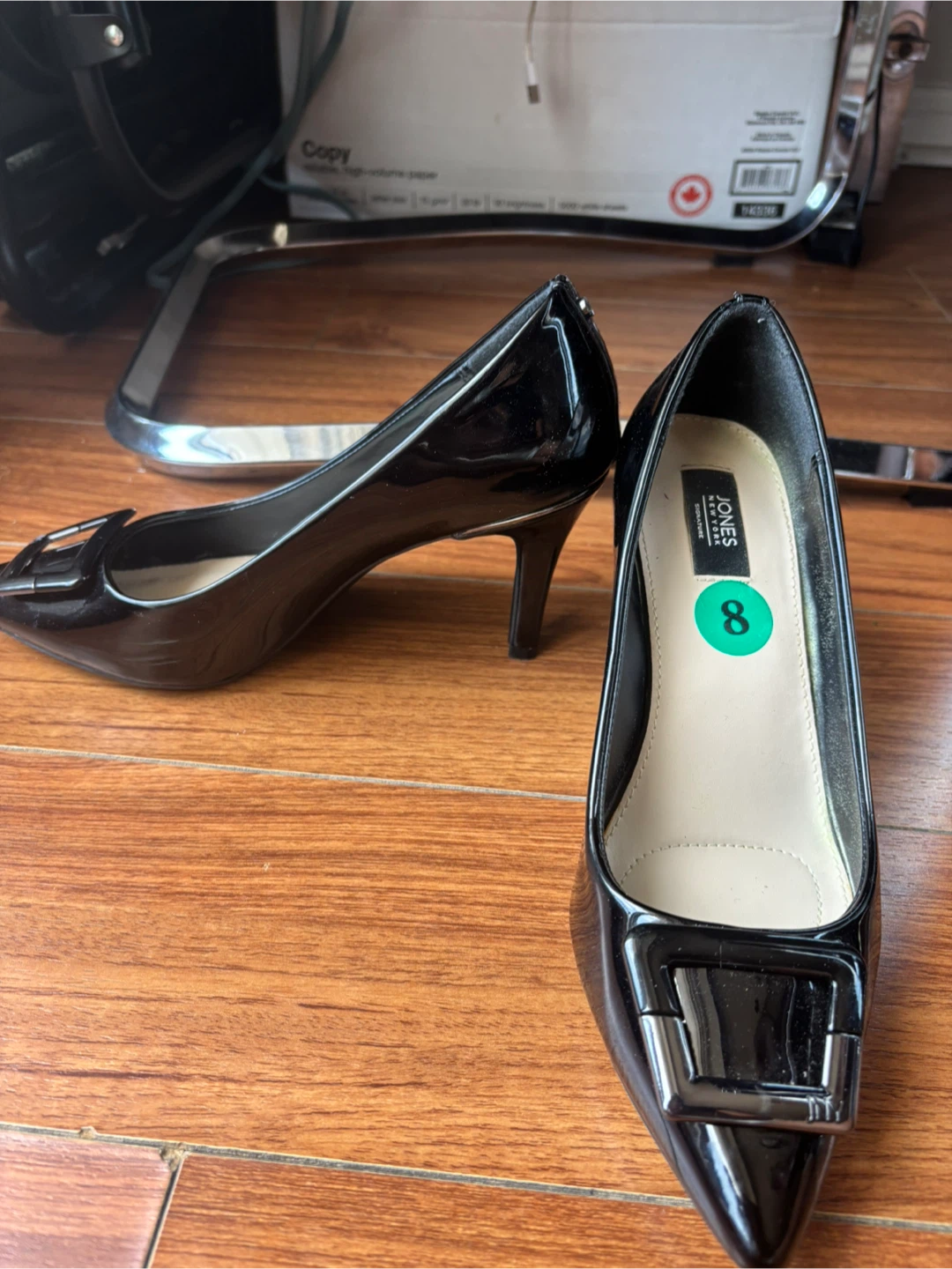 Jones New York Black Patent Heels - photo 2