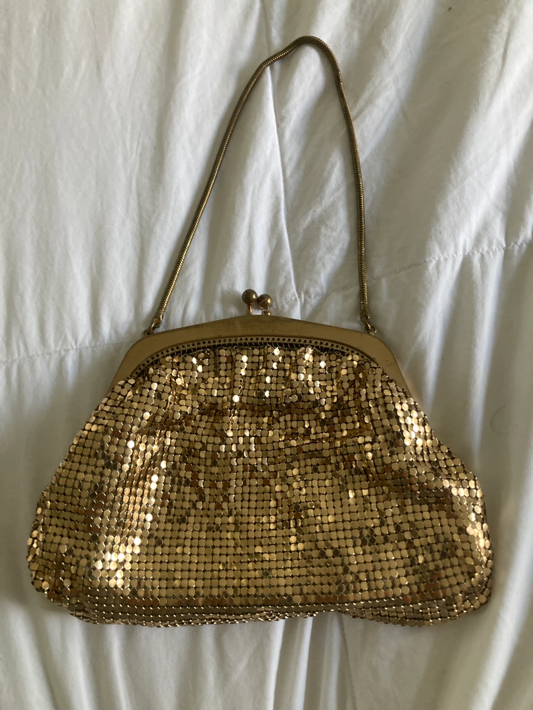 Gold Mesh Evening Clutch