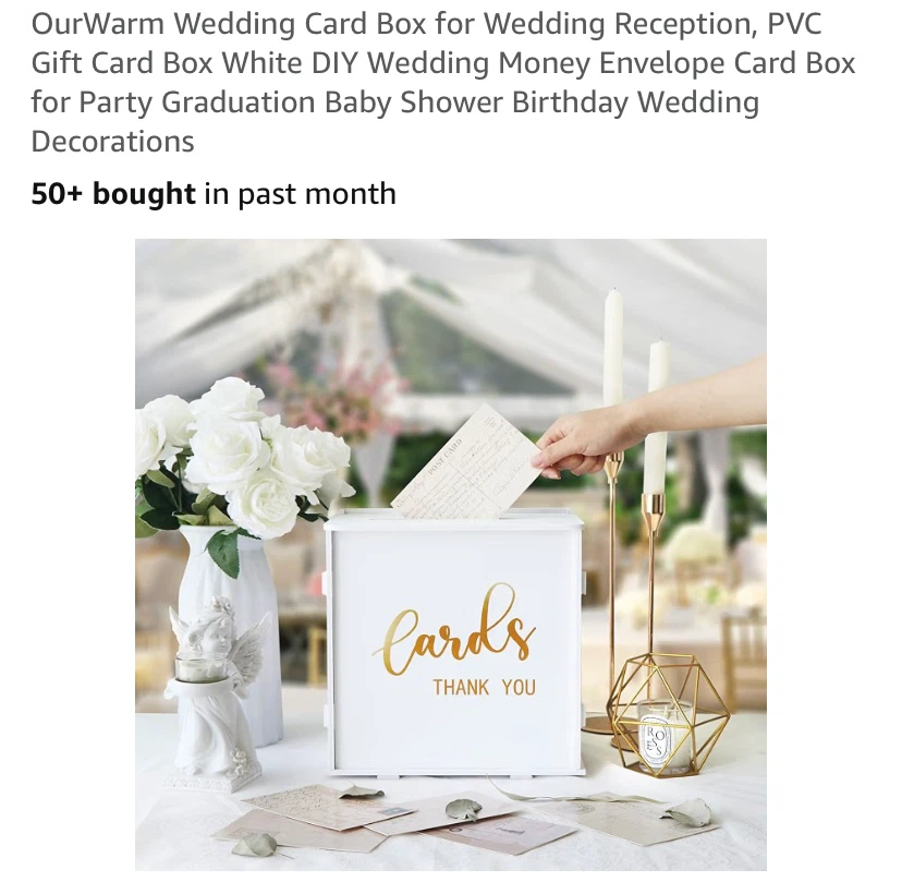 New Wedding Card Box Baby Shower