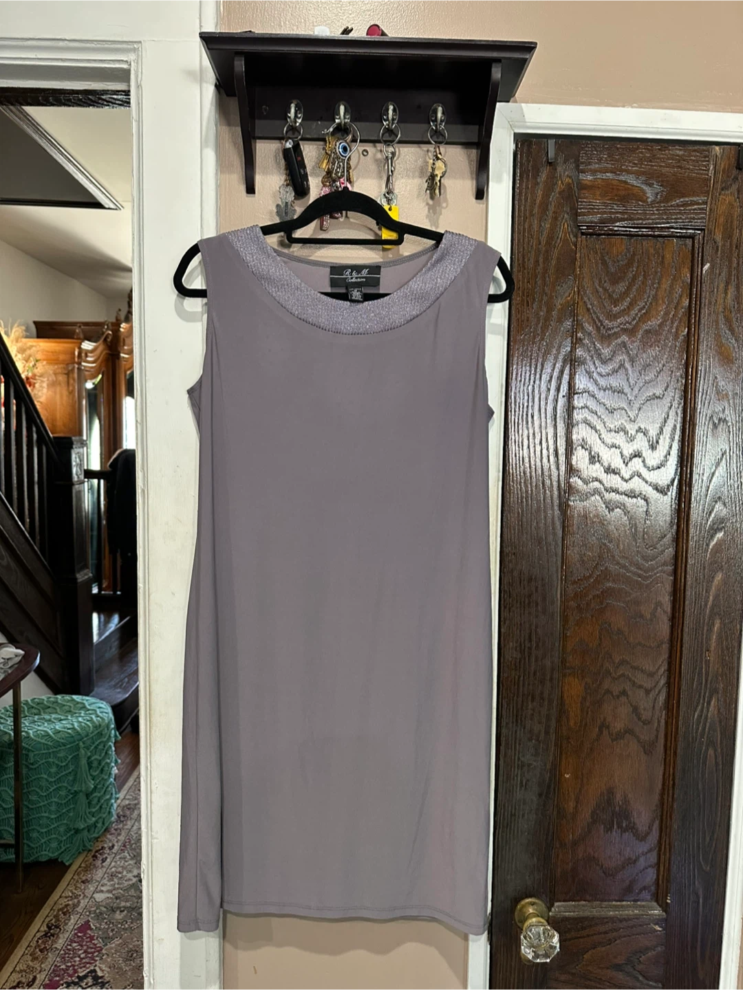 R&M Richards 2 Piece Sleeveless Midi Dress and Metalic Jacket - photo 2