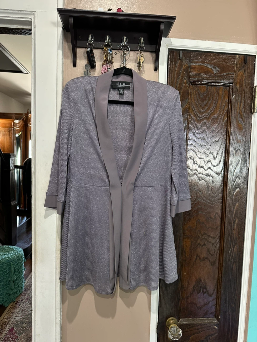 R&M Richards 2 Piece Sleeveless Midi Dress and Metalic Jacket - photo 5