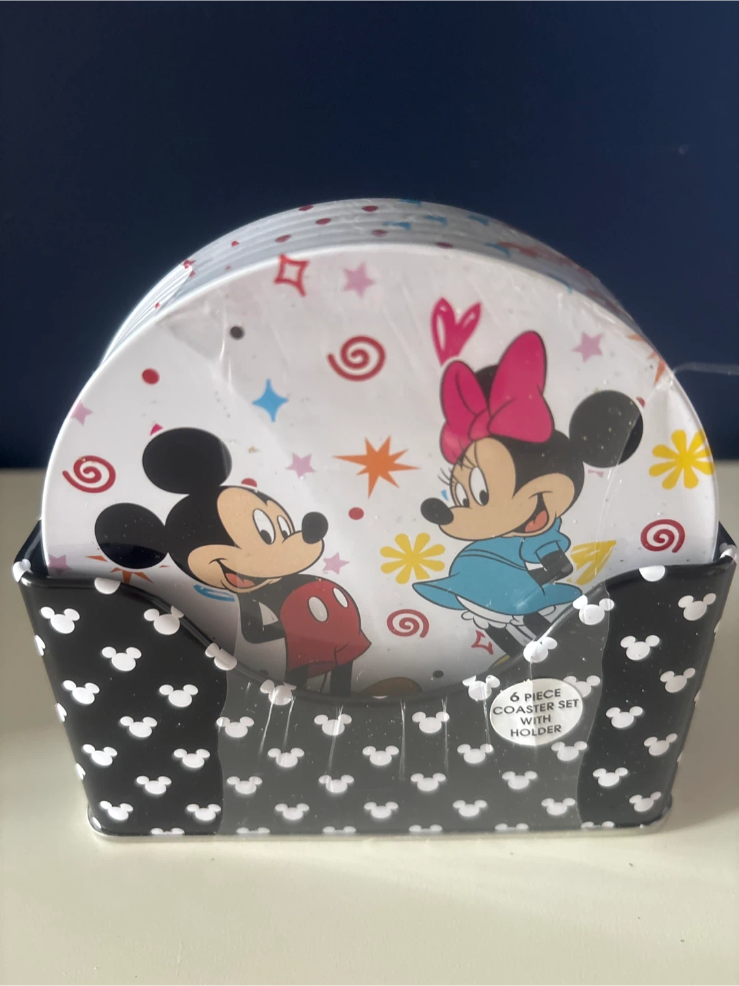 Disney Mickey and Friends Coaster Set with Holder