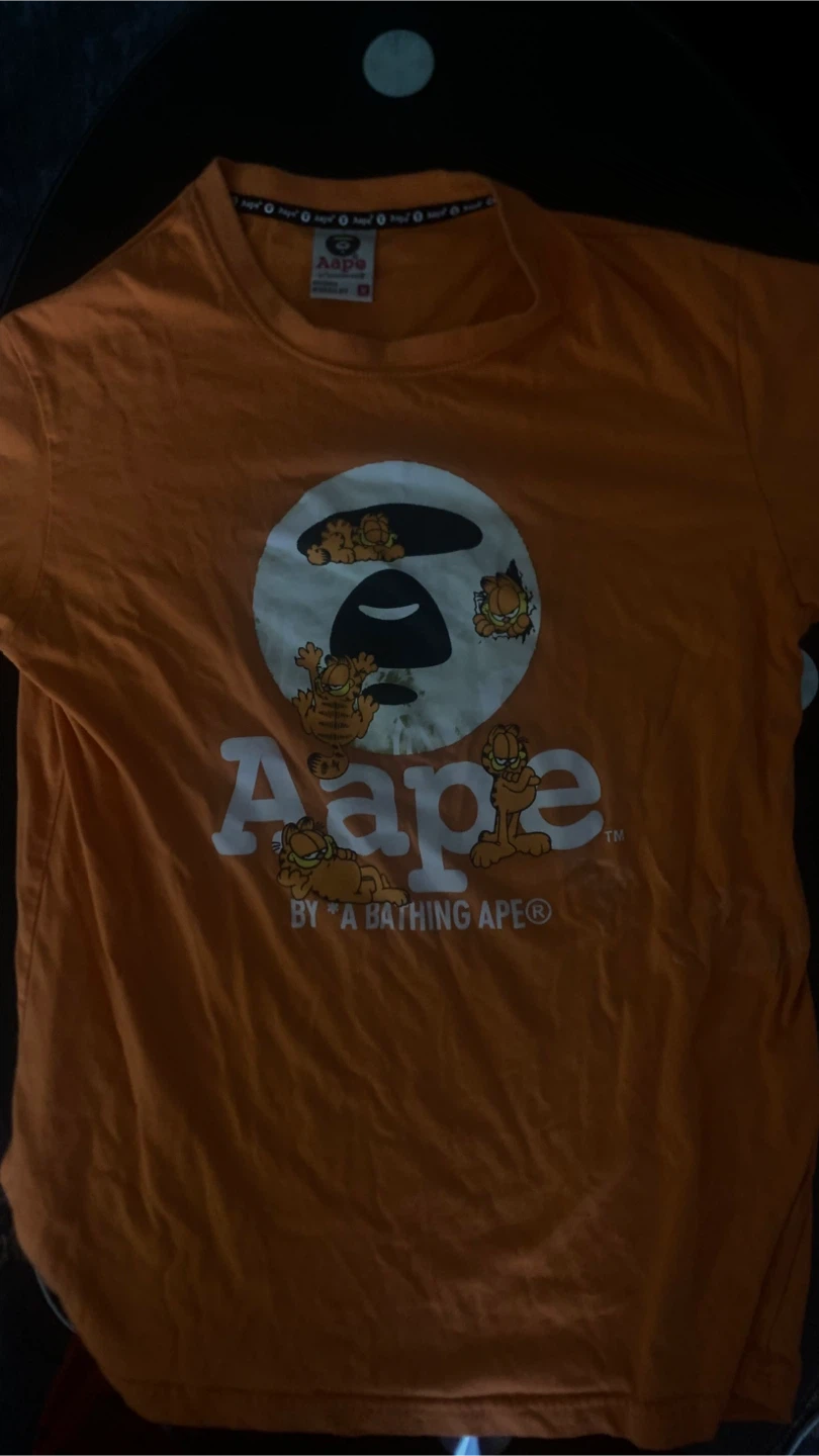 Aape by A Bathing Ape Garfield T-Shirt Orange Size M