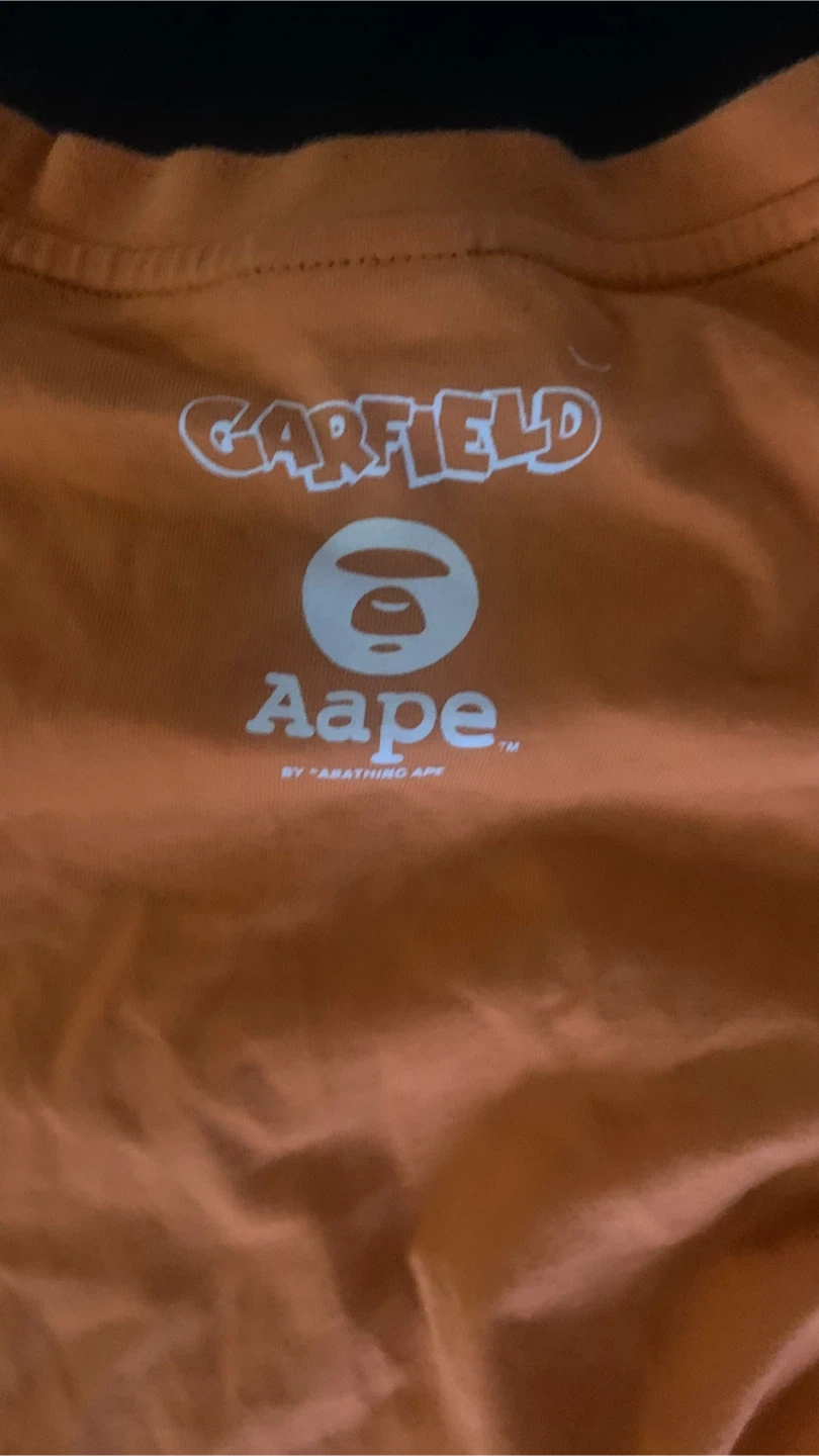 Aape by A Bathing Ape Garfield T-Shirt Orange Size M - photo 4