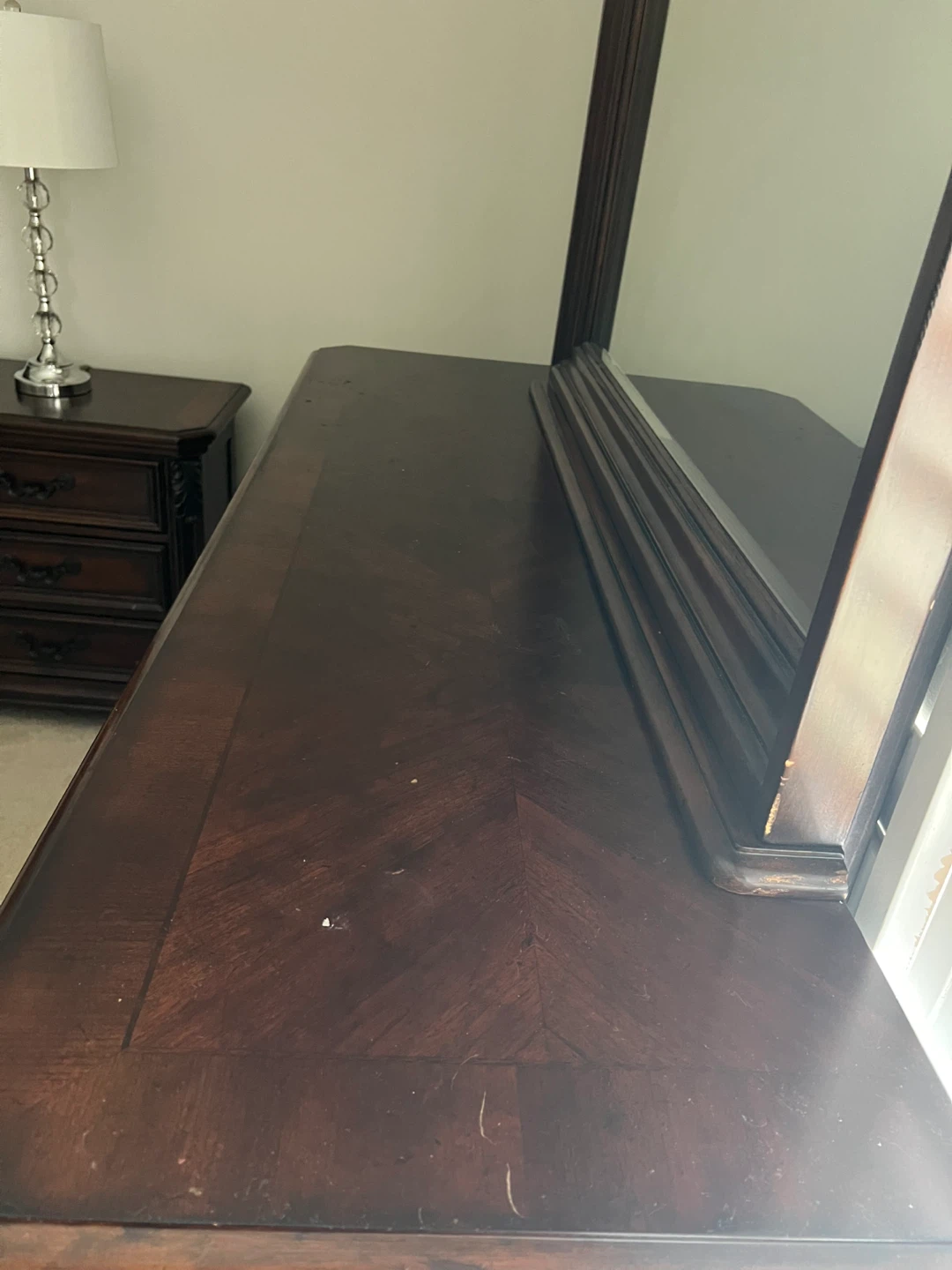Dark Wood Dresser and Nightstand Set - photo 3