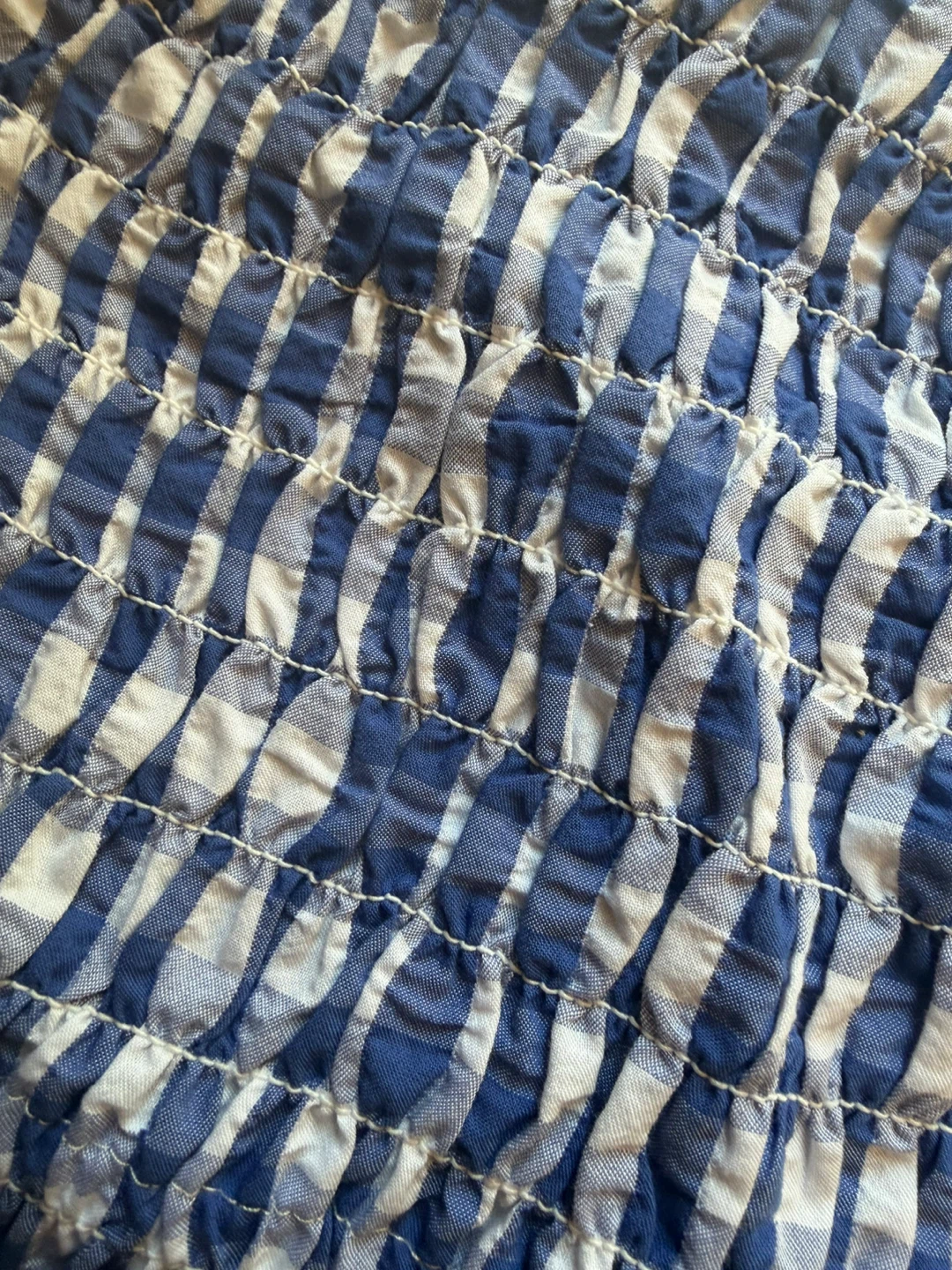 Universal Thread Blue Gingham Smocked Tube Top Size S - photo 4