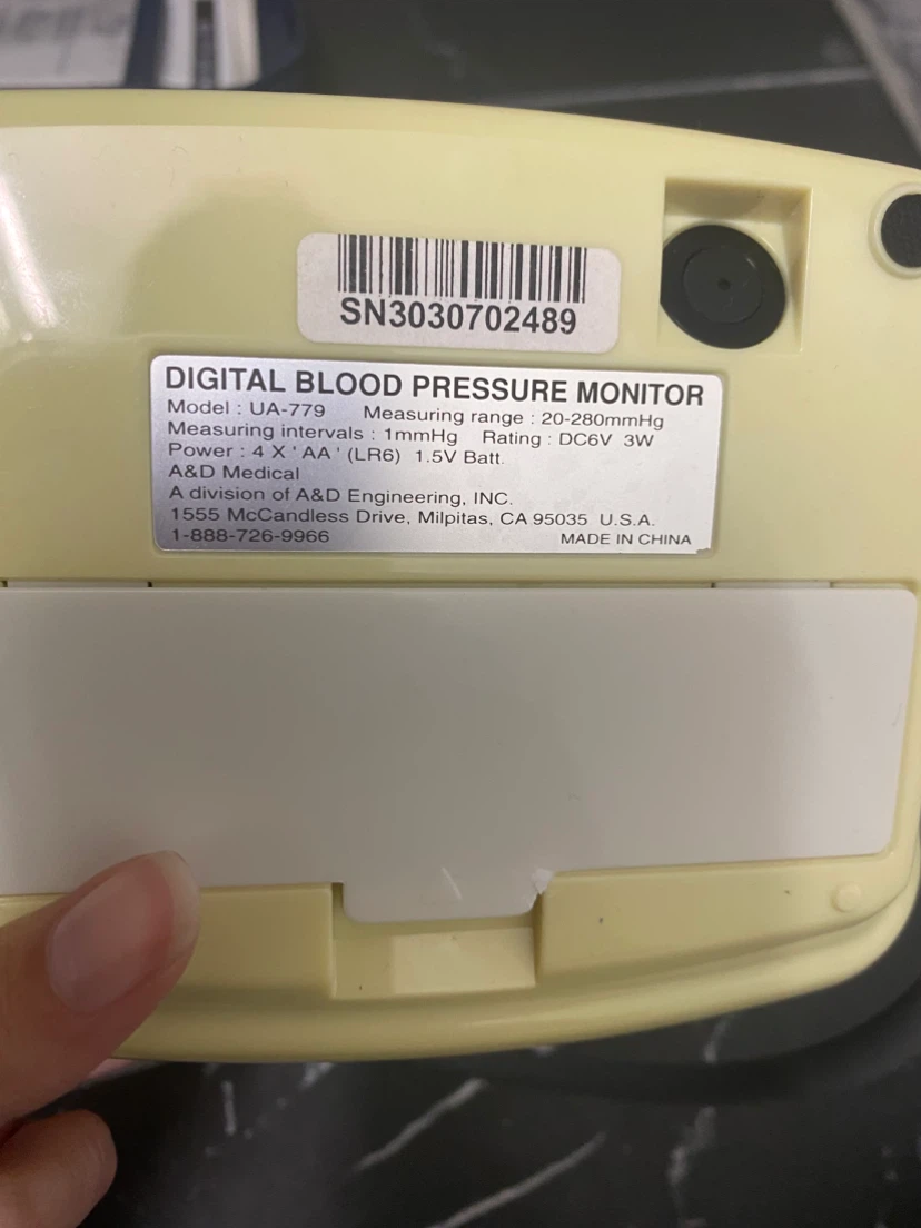 LifeSource UA-779 Digital Blood Pressure Monitor - photo 5