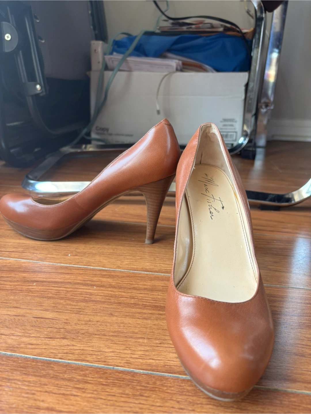 Marc Fisher Brown Leather heels - photo 2
